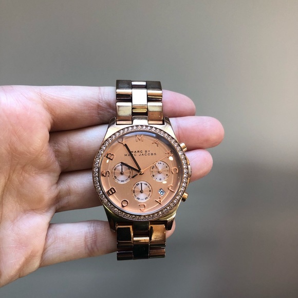 Marc Jacobs Rose Gold Diamond WatchGreat Condition - Picture 1 of 4